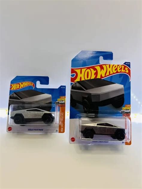 HOT WHEELS TESLA Cybertruck X Short Card And Long Card Free Postage PicClick UK
