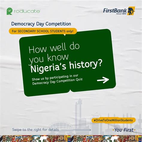 Join The First Bank Democracy Day Quiz Competition For Secondary