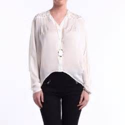 Blouse With Lace Shoulders In Ivory Dailylook