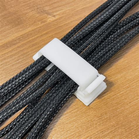 Клипса большая для кабеля, белая (10 шт.) - купить с доставкой по ...