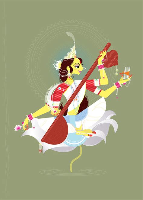 Lakshmi and saraswati on Behance