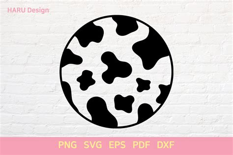 Cow Circle Graphic By Harudesign Creative Fabrica