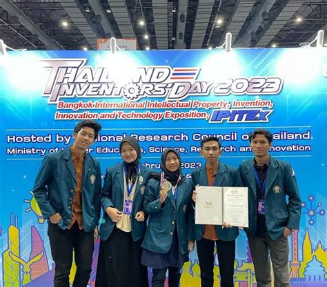 FPIK JAYA Mahasiswa FPIK Sabet Medali Silver Thailand Inventors Day