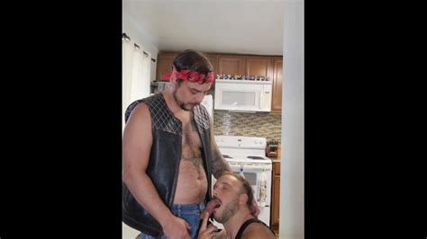 Dom Biker Daddy Get His Cock Serviced By Leather Slave Pornhub Gay