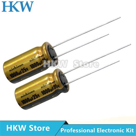 10pcs NICHICON 1000UF 25V 10X20mm FW Series Electrolytic Capacitors Hi