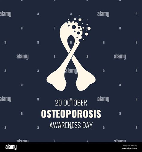 Osteoporosis Awareness Ribbon Conceptual Illustration Stock Photo Alamy