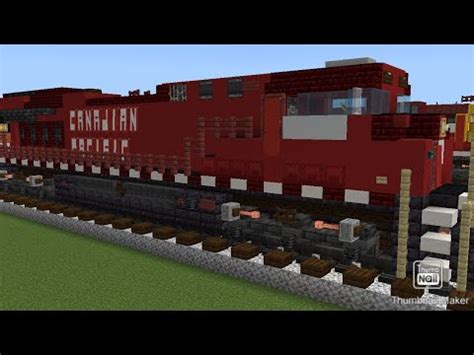 Minecraft Canadian Pacific Es Ac Locomotive Tutorial Youtube