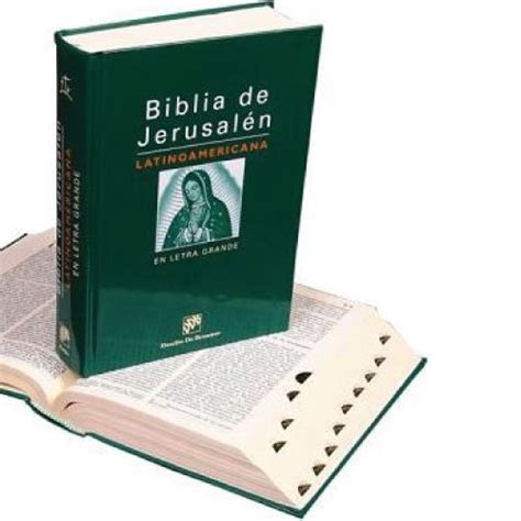 Biblia de Jerusalén Latinoamericana Tapa Dura Verde con Indice