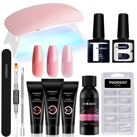 Phoenixy Poly Nagel Gel Set F R Nagelverl Ngerung Mit W Nagelh Rtung