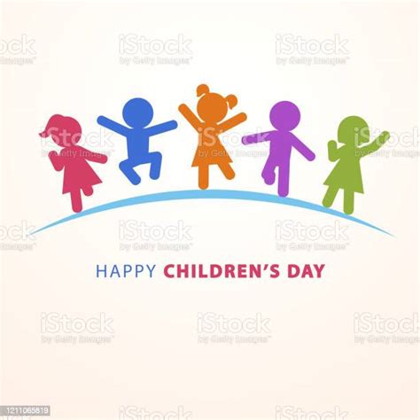 selamat hari anak ilustrasi stok  gambar  anak umur