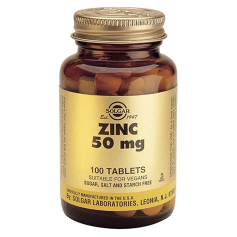 Solgar Zinc 50mg 100 tablets | eBay