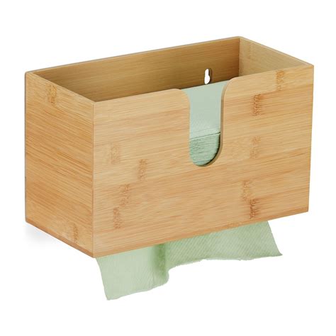 Nature Supplies Distributeur D Essuie Mains En Bois Porte Lingettes