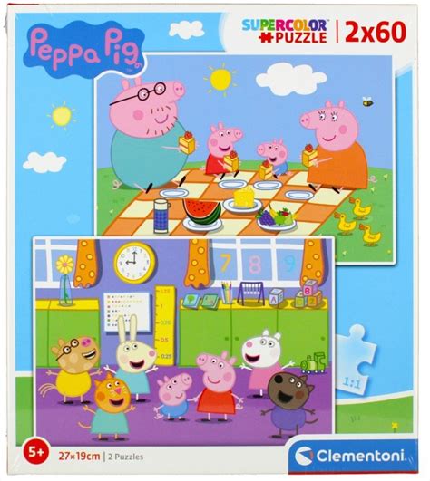 Clementoni puzzle Świnka Peppa Peppa Pig 2x60 el Clementoni