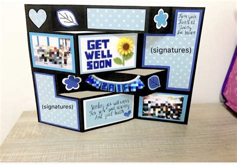 Large 3d Standing Get Well Soon Card Hobbies And Toys Stationery