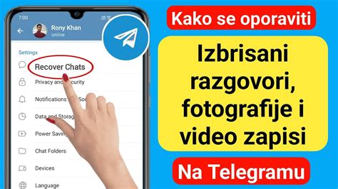 Kako Vratiti Izbrisane Telegram Chatove Poruke Slike I Video Zapise