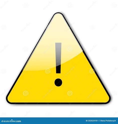 Attention Sign The Yellow Triangle Attention Vector Illustration