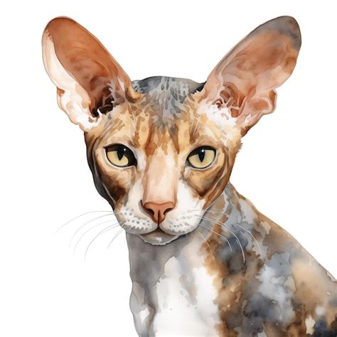 Premium Vector Cornish Rex Kitten Cat