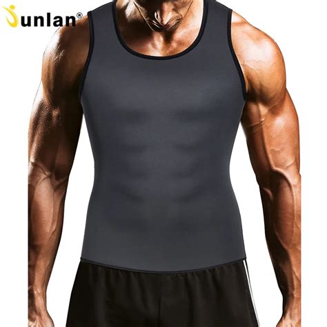 Junlan Body Shaper For Men Neoprene Corset Sauna Suit Vest Slimming Shapewear Bodysuit Male