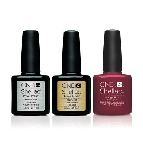 Cnd Shellac Combo Base Top And Rouge Rite