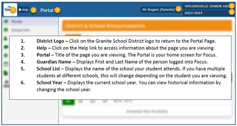 Parent Portal Navigation