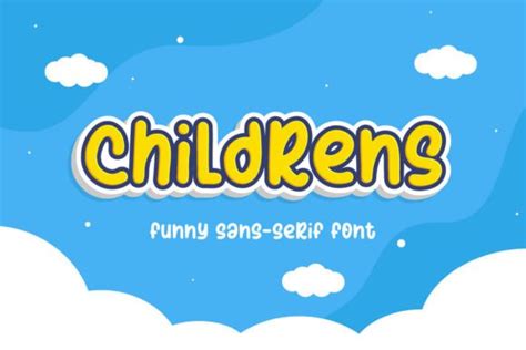 Childrens Font By Mightyfire · Creative Fabrica