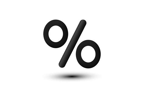 Unique D Black Percent Sign Percentage Discount Sale Promotion Design