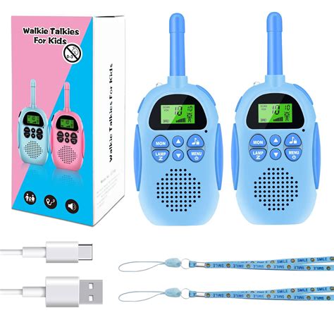 Caferria Walkie Talkies, Rechargeable Walkie Talkies for Kids, 2 Way Radio, 3 KM Long Range Toy ...