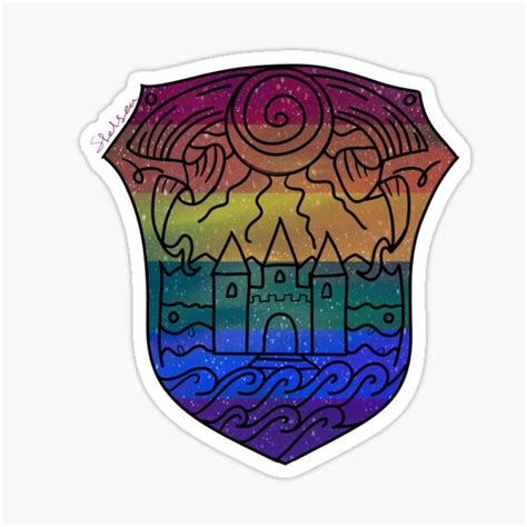 Rainbow Galaxy Roman Sanders Logo Sticker For Sale By Shelnyx Redbubble