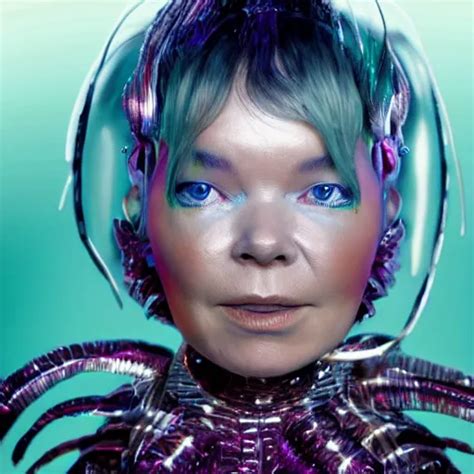 Bjork As An Alien Visitor To A New World Delivering Stable Diffusion