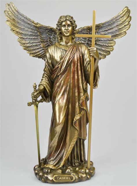 Statue De L Archange Zadkiel En Bronze Cm La Boutique Des Chr Tiens