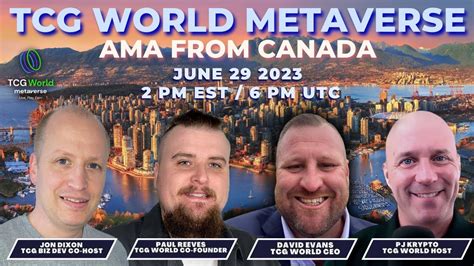 Tcg World Metaverse June 29th 2023 Live Updates And Community Ama