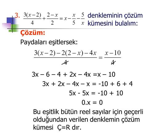 Birinci dereceden denklem örnek soru Birinci Dereceden Bir