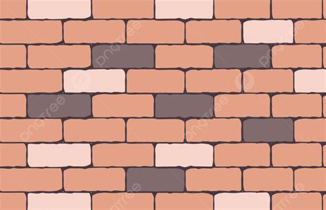 Seamless Texture Of A Cartoon Brick Wall Background Seamless Exterior