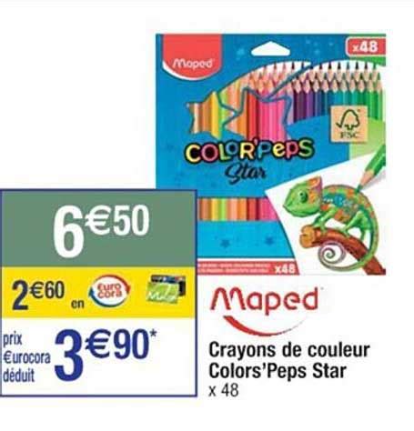 Promo Crayons De Couleur Colors Peps Star Maped Chez Cora Icatalogue Fr