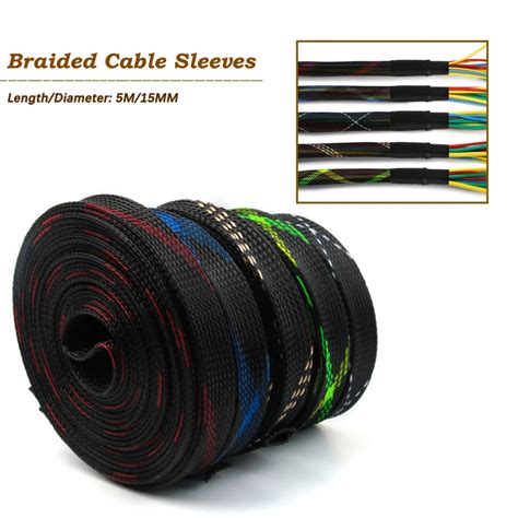 M Pet Braided Cable Protection Sleeving Mm Expandable Electrical