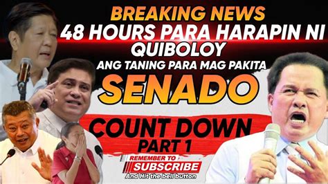 HETO NA MARCOS JR 48 HOURS NA TANING KA QUIBS UMANDAR NA MAG PAPAKITA