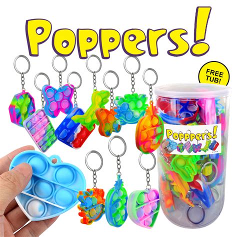 Wholesale Fidget Popper Keychain, 2.5" to 4" | DollarDays