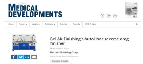 Bel Air Finishings How To Automate Medical Deburring Polishing Bel