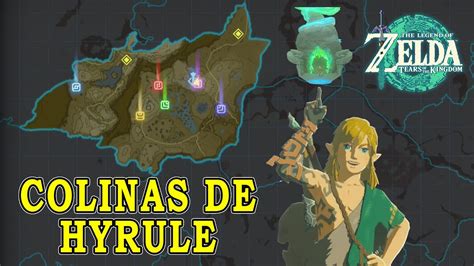 Todos Los Santuarios Colinas De Hyrule The Legend Of Zelda Tears Of The