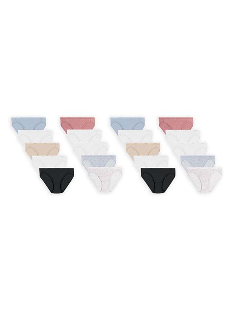Hanes Women S Cotton Bikini Underwear Super Value Pack Walmart