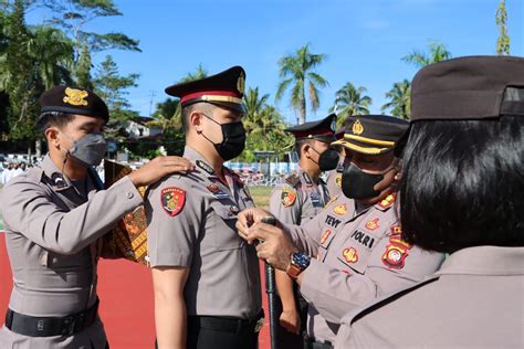 42 Personel Polres Landak Naik Pangkat Periode 1 Juli 2022