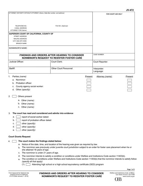 California Form Jv Fill Out Printable Pdf Forms Online