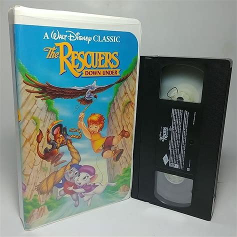 The Rescuers Down Under A Walt Disney Classic Vhs Tape 1991 Clean And