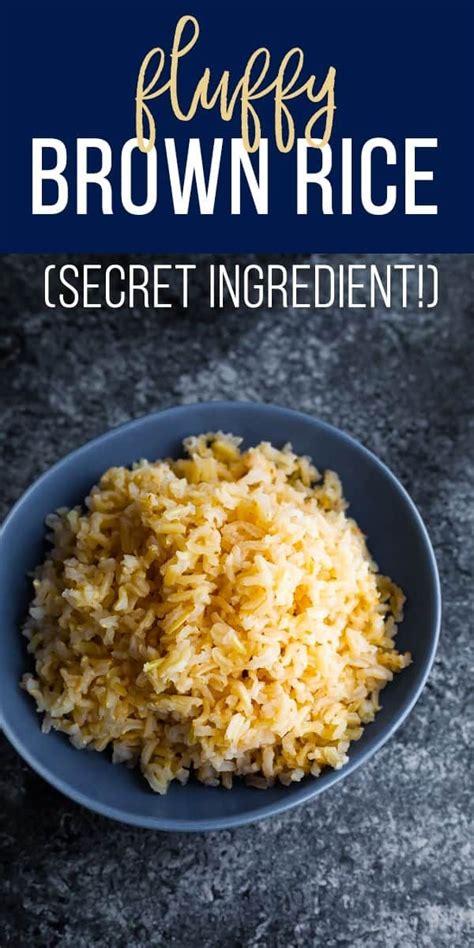 Easy Brown Rice Secret Ingredient Recipe