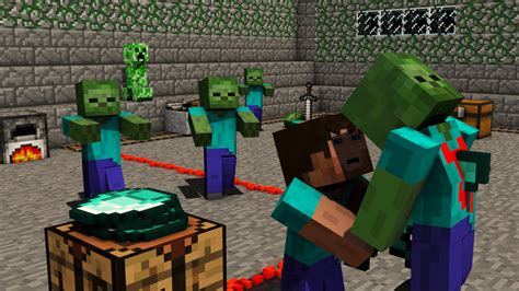 Minecraft Fight Scene