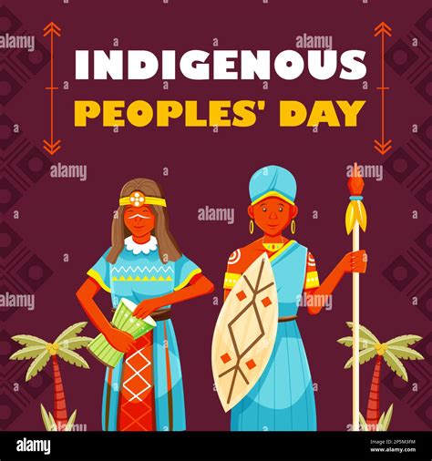 Indigenous Peoples Day World Indigenous Peoples Stock Vector Image