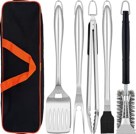 Bbq Tools Sets Premium Barbecue Utensils 4 Piece Grill Kit Spatula