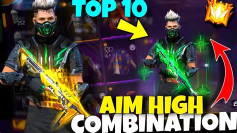 Free Fire Top Bundle Combination Aim High Bundle Combination