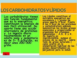 Los Alimentos Y Nutrientes PPT Descarga Gratuita