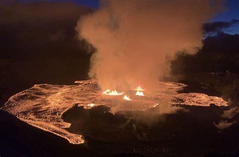 Update 2 Kīlauea eruption still confined to Halemaʻumaʻu crater